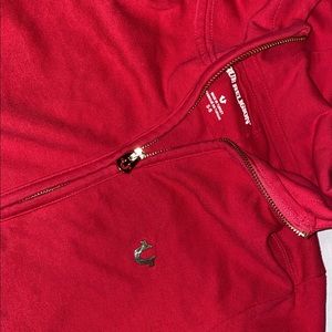 Red/gold true religion zip up